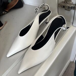ASOS Elegant White Slingback Heels